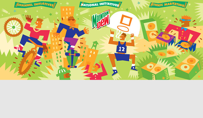 Dew TradeShow graphics